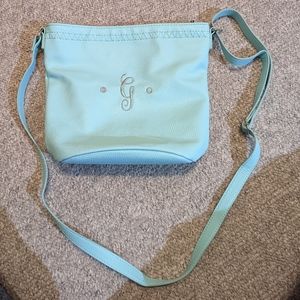 Thirty-One Small Light Blue Bucket Purse